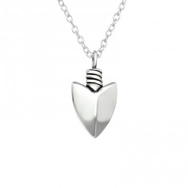 Arrowhead - 925 Sterling Silver Necklace without stones A4S40034