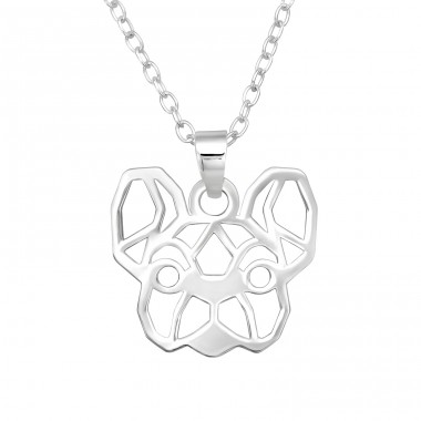 Bulldog - 925 Sterling Silver Necklace Without Stones A4S40484