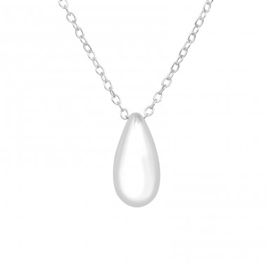 Pear - 925 Sterling Silver Necklace without stones A4S40562