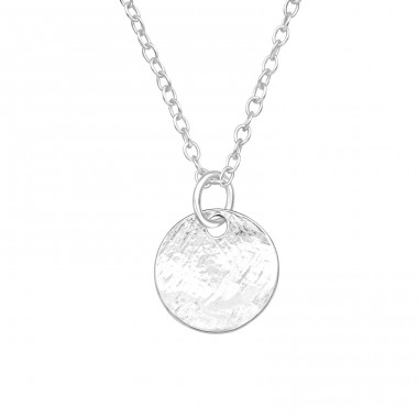 Round - 925 Sterling Silver Necklace without stones A4S40722