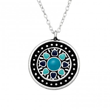 Ethnic - 925 Sterling Silver Necklace without stones A4S41046