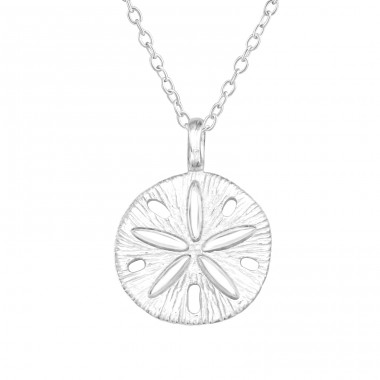 Flower - 925 Sterling Silver Necklace without stones A4S41351