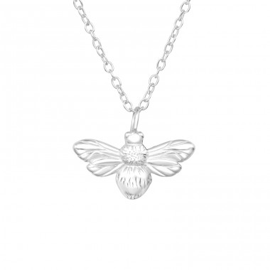 Bee - 925 Sterling Silver Necklace without stones A4S41631