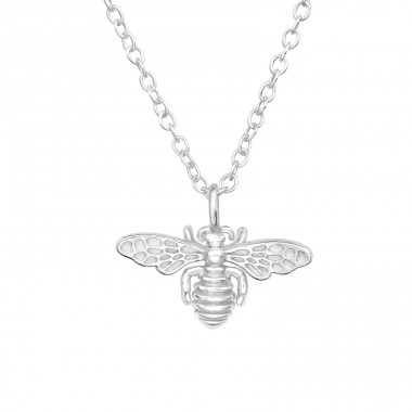 Bee - 925 Sterling Silver Necklace without stones A4S43495