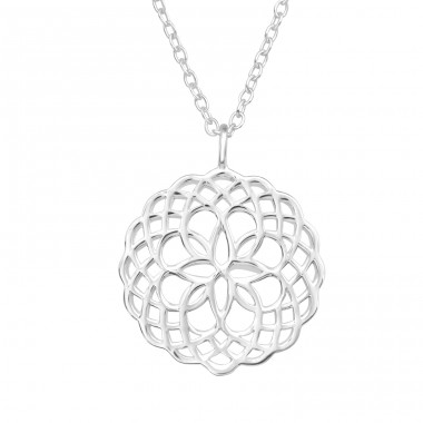 Filigree - 925 Sterling Silver Necklace without stones A4S43798