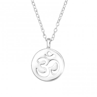 Om Symbol - Silber 925 Halsketten ohne Steine A4S45245