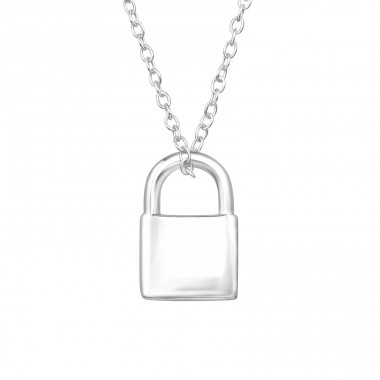 Master Key - 925 Sterling Silver Necklace without stones A4S46718