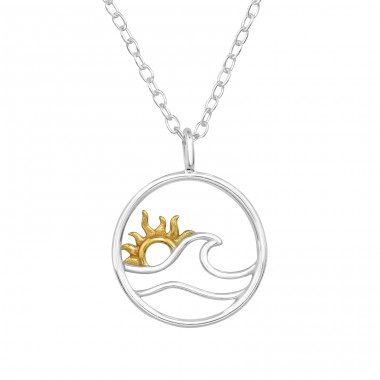 Sunset - 925 Sterling Silver Necklace without stones A4S46995