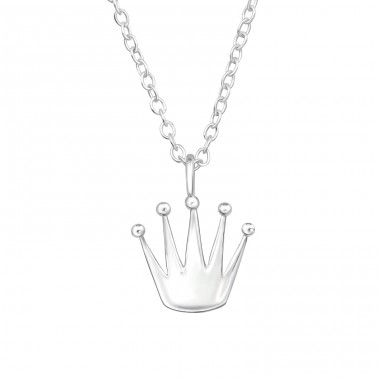 Crown - 925 Sterling Silver Necklace without stones A4S47626