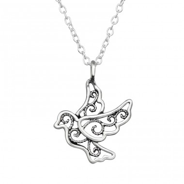 Bird - 925 Sterling Silver Necklace without stones A4S47677