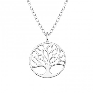 Tree Of Life - 925 Sterling Silver Necklace without stones A4S49030