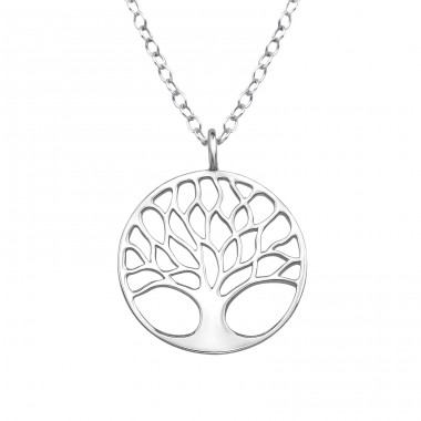 Tree Of Life - 925 Sterling Silver Necklace without stones A4S49032