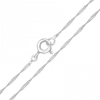 45 cm Singapore - 925 Sterling Silver Silver Chains A4S18612