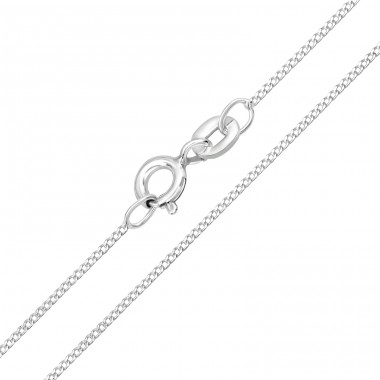 41 cm Curb - 925 Sterling Silver Silver Chains A4S23874