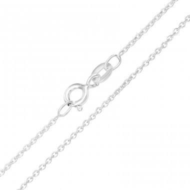 46 cm Cable - 925 Sterling Silver Silver Chains A4S23894