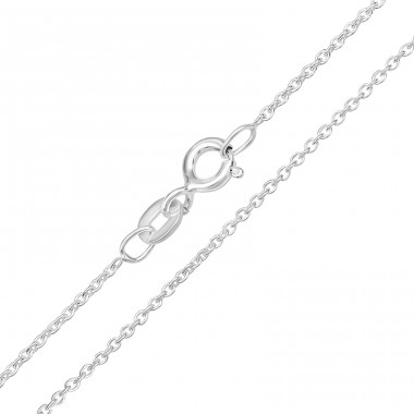 46 cm Cable - 925 Sterling Silver Silver Chains A4S23894