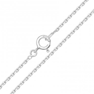 41 cm Diamond Cut Cable - 925 Sterling Silver Silver Chains A4S35146