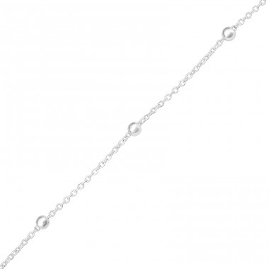 2mm Balls Necklace - 925 Sterling Silver Silver Chains A4S47235