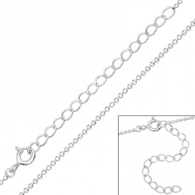 45cm Balls - 925 Sterling Silver Silver chains A4S48098