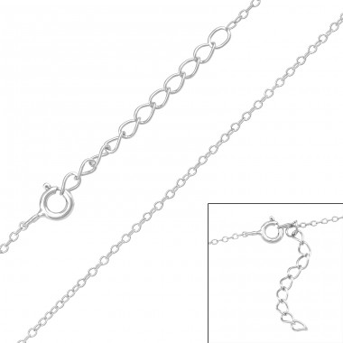 39cm Cable Chain - 925 Sterling Silver Silver chains A4S48105