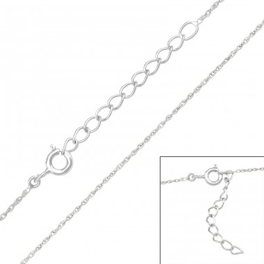  Square chain 39cm - 925 Sterling Silver Silver Chains A4S48111