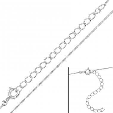 Cable Chain 45cm - 925 Sterling Silver Silver Chains A4S48112