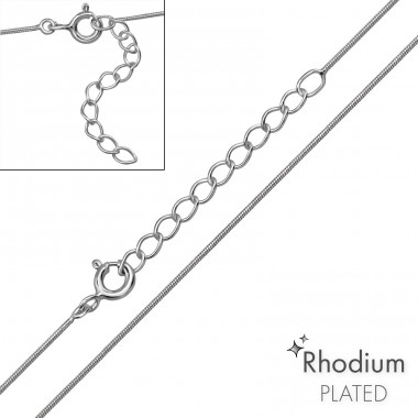  Kígyó  lánc 39 cm - 925 Ezüst Láncok A4S48627