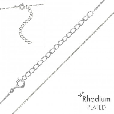 Square chain 45 cm - 925 Sterling Silver Silver Chains A4S48629