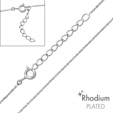 Square chain 39 cm - 925 Sterling Silver Silver Chains A4S48631