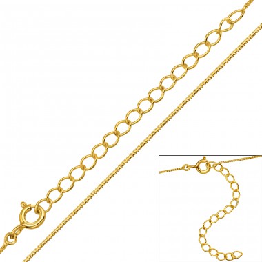 Cable Chain 45cm - 925 Sterling Silver Silver Chains A4S48632