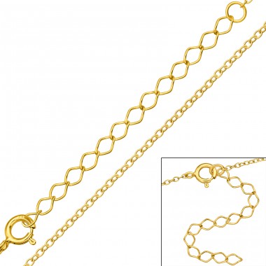 Cable Chain 46cm - 925 Sterling Silver Silver chains A4S48672