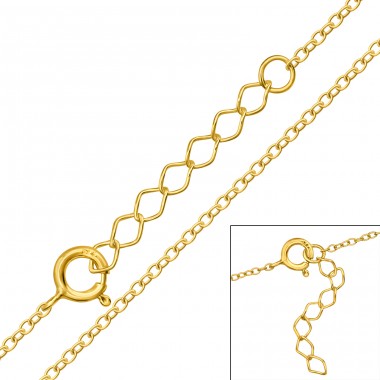 Cable Chain 43.6 cm - 925 Sterling Silver Silver chains A4S48684