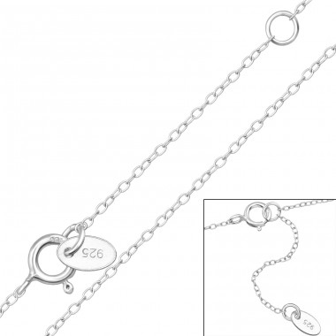 Cable Chain 45cm - 925 Sterling Silver Silver chains A4S48686