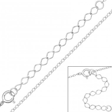 Cable Chain 47cm - 925 Sterling Silver Silver chains A4S48691