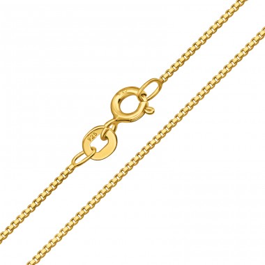 Golden Square 45 cm - 925 Sterling Silver Silver Chains A4S49100