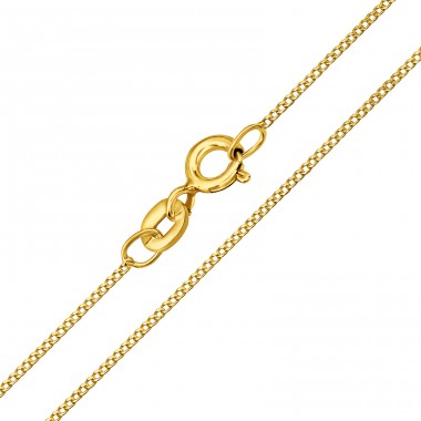  Golden chain 41 cm - 925 Sterling Silver Silver Chains A4S49101