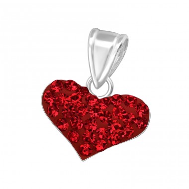 Heart - 925 Sterling Silver Pendants with Zirconia stones A4S13337