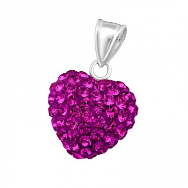 Heart - 925 Sterling Silver Pendants with Zirconia stones A4S17902