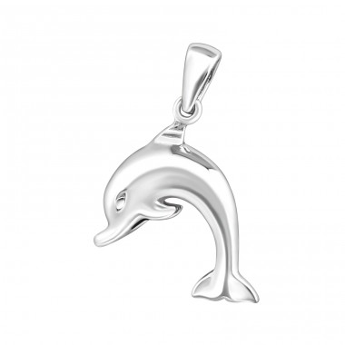 3D Dolphin - 925 Sterling Silver Pendants without stones A4S2798