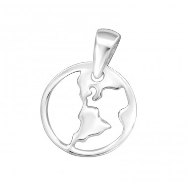 Country - 925 Sterling Silver Basic Pendants A4S32269