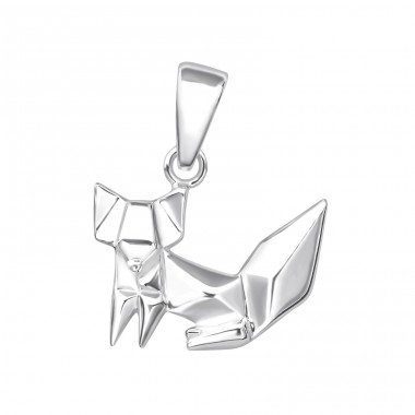 Origami Fox - 925 Sterling Silver Pendants without stones A4S35210