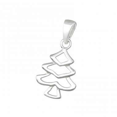 Christmas Tree - 925 Sterling Silver Pendants without stones A4S35688