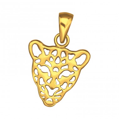 Golden Leopard - 925 Sterling Silver Pendants Without Stones A4S44354