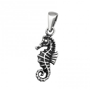 Seahorse oxidized - 925 Sterling Silver Pendants Without Stones A4S44399