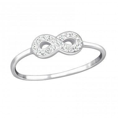 Infinity - 925 Sterling Silver Rings with stones A4S19427