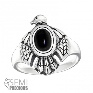 Eagle Opal - 925 Sterling Silver Rings with stones A4S32331