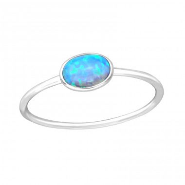 Oval - 925 Sterling Silver Rings with stones A4S36877