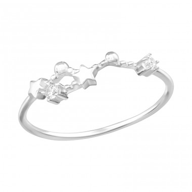 April-Taurus Constellation - 925 Sterling Silver Rings with Zirconia stones A4S38592