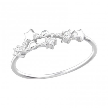 May-Gemini Constellation - 925 Sterling Silver Rings with Zirconia stones A4S38593