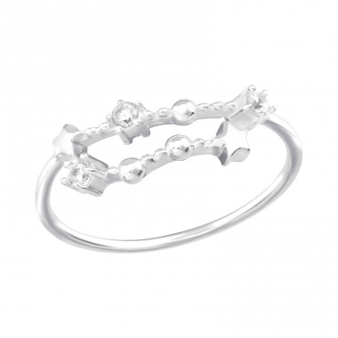 December-Capricorn Constellation - 925 Sterling Silver Rings with Zirconia stones A4S38596